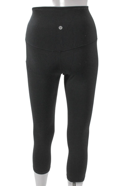 Lululemon Womens Black Nylon Capri Leggings Size 6