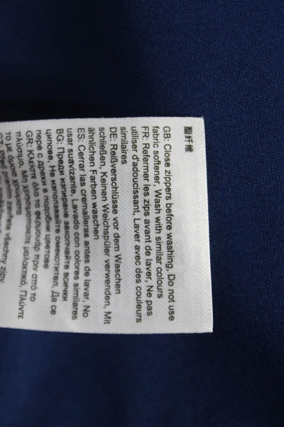 Helly Hansen Womens Blue Polyurethane Rain Coat Snap Closure Size XS