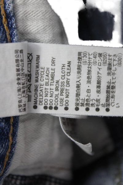 Moussy Womens Blue Ankle Mid Rise Jeans Size 24