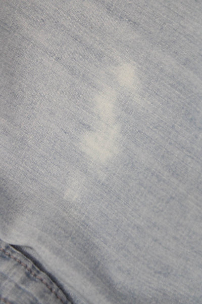 J Crew Women Collared Cotton Basic Button-Up Top Blue Size 00