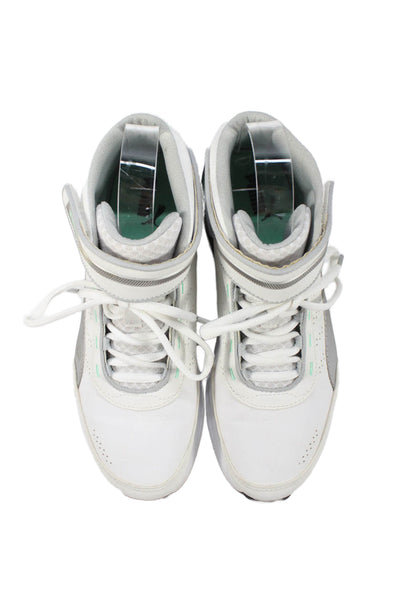 Puma Womens Lace Up Round Toe Logo Ankle Strap Sneakers White Size 6.5