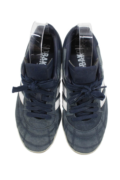 Adidas x Sobakov Mens Lace Up Suede Low Top Sneakers Navy Size 7.5