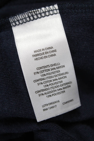 ONIA Mens T-Shirt Blue Cotton Blend Crew Neck Short Sleeve Size M