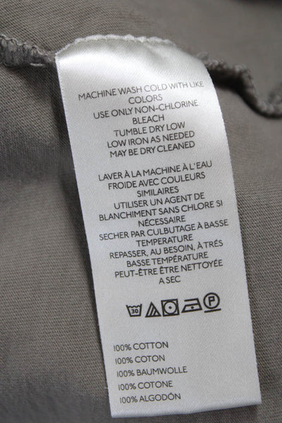 We The Free Women Tunic Gray Long Sleeve Mock Neck 100% Cotton Size S