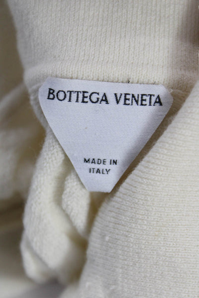 Bottega Veneta Womens Ivory Wool Geometric Midi Skirt Set Size 2XS