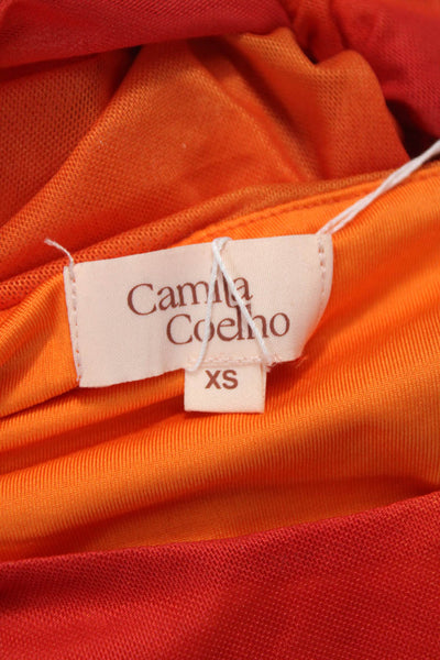 Camila Coelho Women Bodycon One Shoulder Tie Dye Knee-Length Dress Size XS