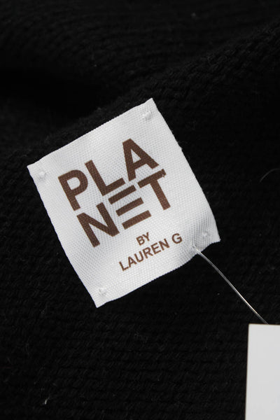 Planet by Lauren G Women Black Pullover Sweater Size One Size