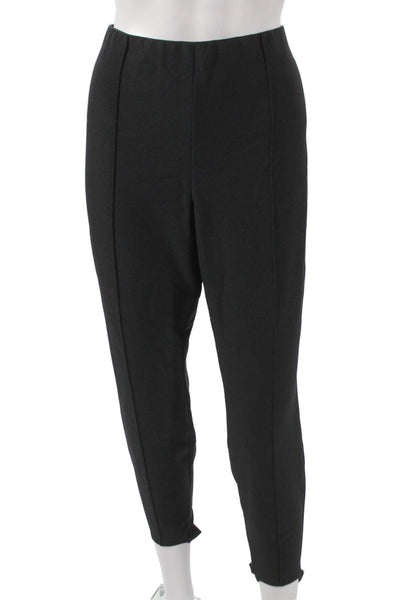 Lafayette 148 New York Women Black Ankle Pants Pull On Inseam 26 Size XL