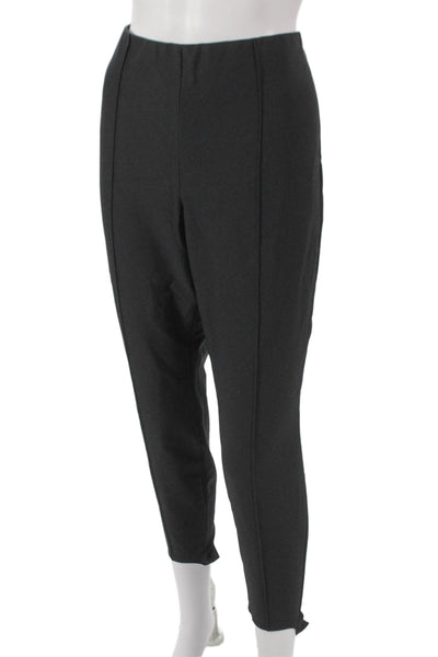 Lafayette 148 New York Women Black Ankle Pants Pull On Inseam 26 Size XL