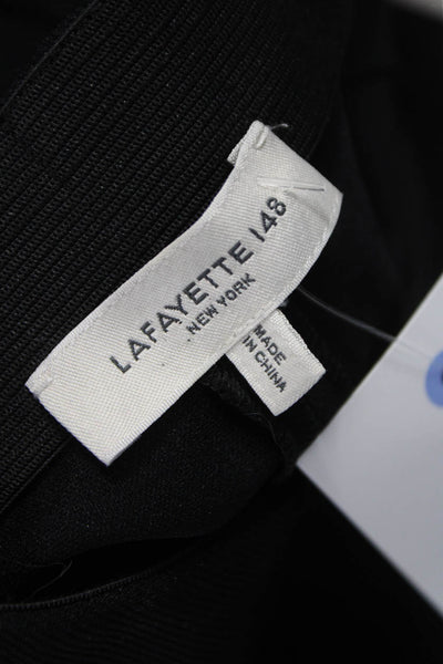 Lafayette 148 New York Women Black Ankle Pants Pull On Inseam 26 Size XL