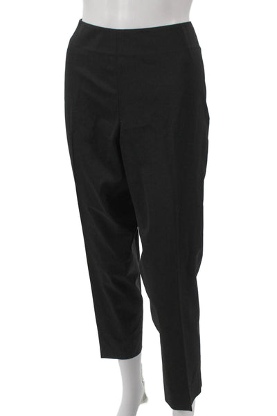 Lafayette 148 New York Women Black Virgin Wool Dress Pants Zip Size 12