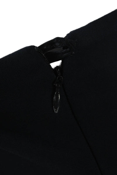 Akris Women Ankle Blue Cotton Pants Zip Size 12