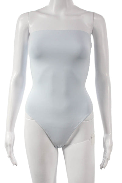 Babaton Women One Piece Bodysuit Square Neck Sleeveless Nylon Blue Size 2XS