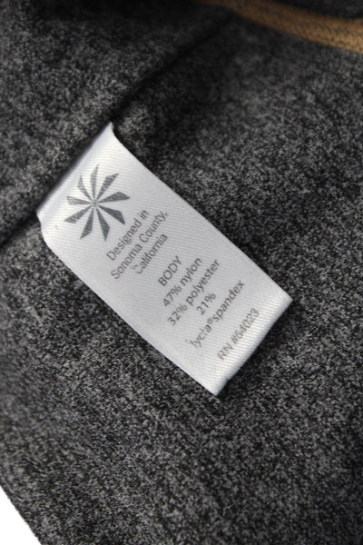 Athleta Womens Ankle Leggings Gray Nylon Pull On Size XS