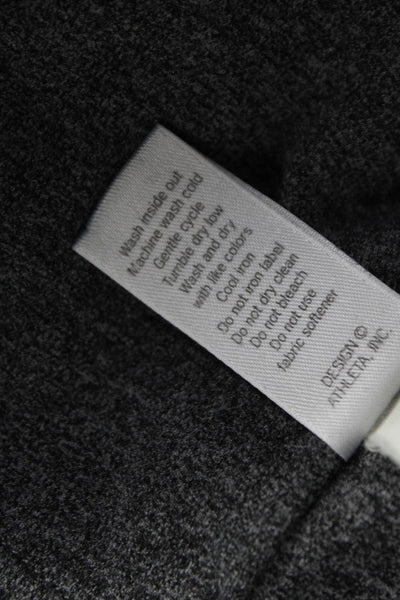 Athleta Womens Ankle Leggings Gray Nylon Pull On Size XS
