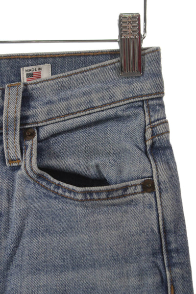 Re/Done Womens Ankle Jeans Blue High Rise Cotton Blend Size 24