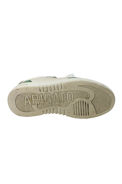 Axel Arigato Womens Suede Low Top Lace Up Sneakers Green Beige Size 6