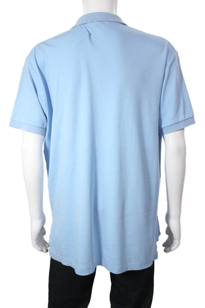 Polo Ralph Lauren Mens Polo Blue Cotton Short Sleeve Size L