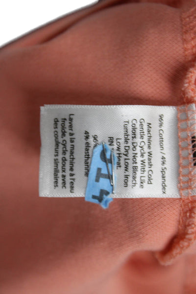 Vineyard Vines Mens Orange Collared Short Sleeve Polo Size XL