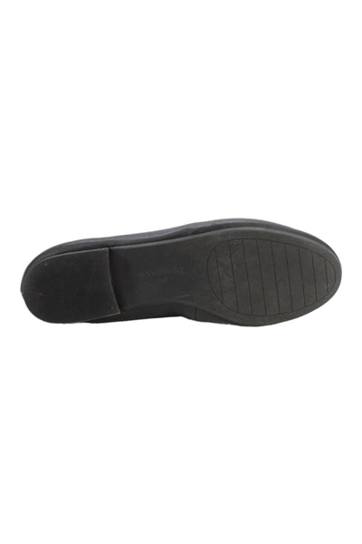 Kenneth Cole New York Womens Leather Slip On Ballet Flats Black Size 8.5M