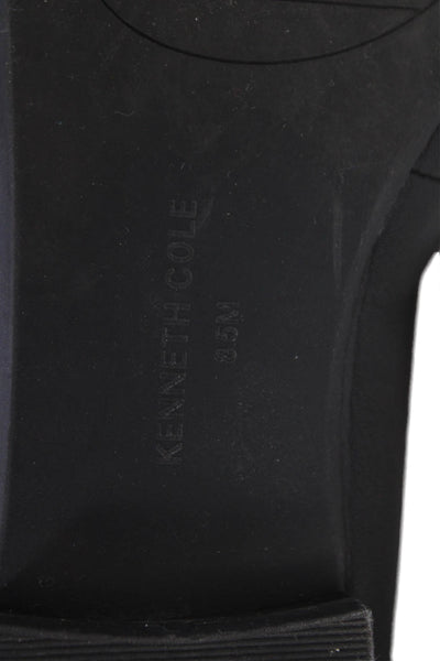 Kenneth Cole New York Womens Leather Slip On Ballet Flats Black Size 8.5M