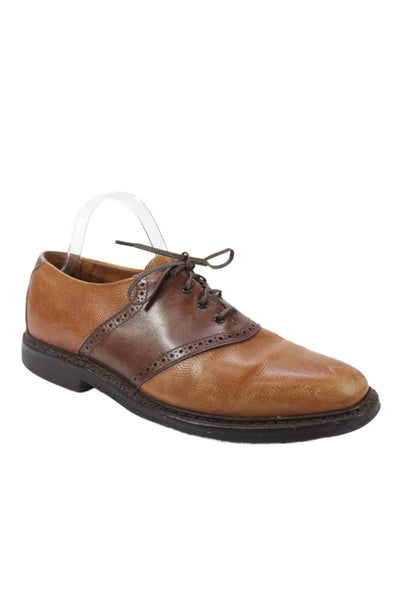 Allen Edmonds Mens Leather Lace Up Oxfords Dress Shoes Brown Size 10D