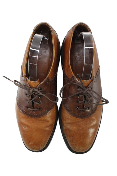 Allen Edmonds Mens Leather Lace Up Oxfords Dress Shoes Brown Size 10D
