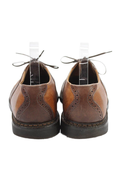 Allen Edmonds Mens Leather Lace Up Oxfords Dress Shoes Brown Size 10D