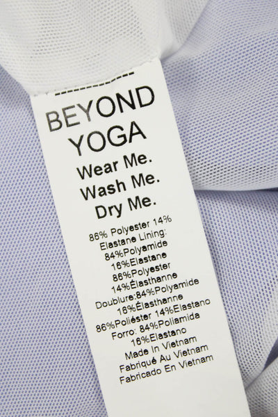 Beyond Yoga Women Track Jacket White Colorblock Zip Long Sleeve Size S