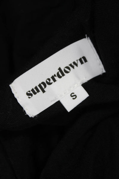 Superdown Women Black Rayon Cowl Neck Camisole Sleeveless Size S