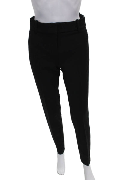 J Crew Women Ankle Pants Black Polyester Zip Solid Size 4 Tall