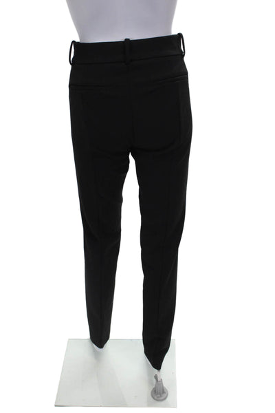 J Crew Women Ankle Pants Black Polyester Zip Solid Size 4 Tall