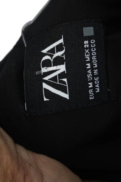 Zara Mens Bomber Jacket Gray Zip Size M