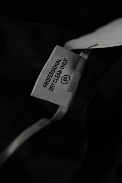 Calvin Klein Women Gray Polyester Blend Button Overcoat Size XS