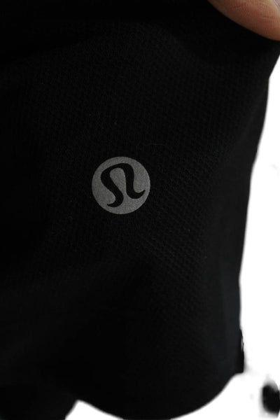 Lululemon Women Cropped Sleeveless Tank Black Polyester Round Neck Size 0