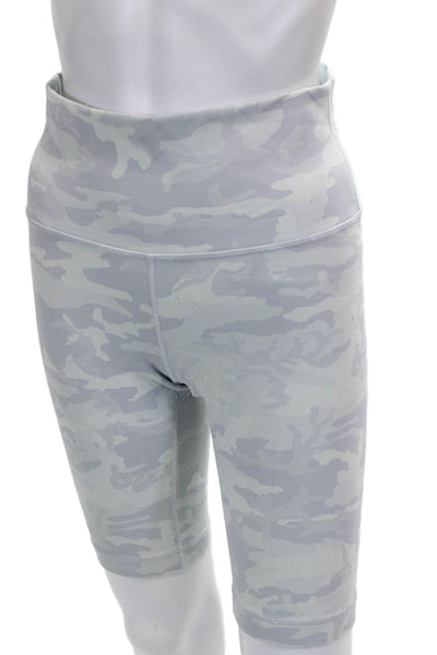 Lululemon Womens Athletic Camouflage Gray Nylon Shorts Size S