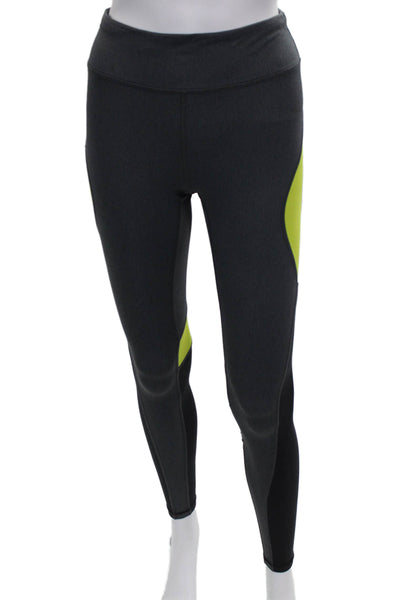 ALALA Women Ankle Gray Colorblock Leggings Polyamide Size XS