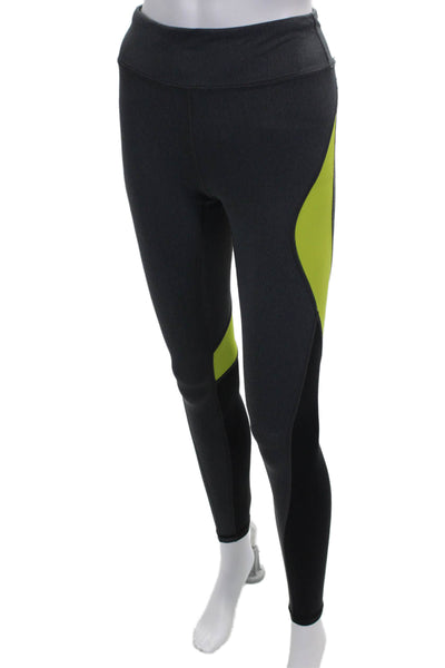 ALALA Women Ankle Gray Colorblock Leggings Polyamide Size XS