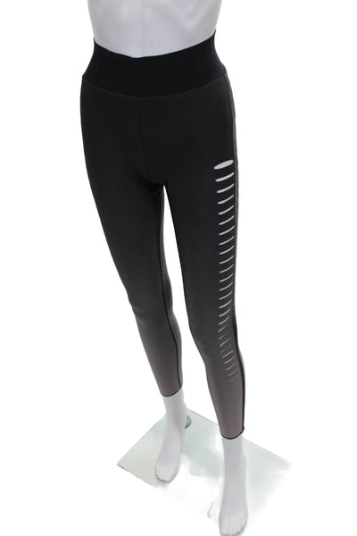 Ultracor Women Compression Leggings Black Nylon Ombre Pull On Size M