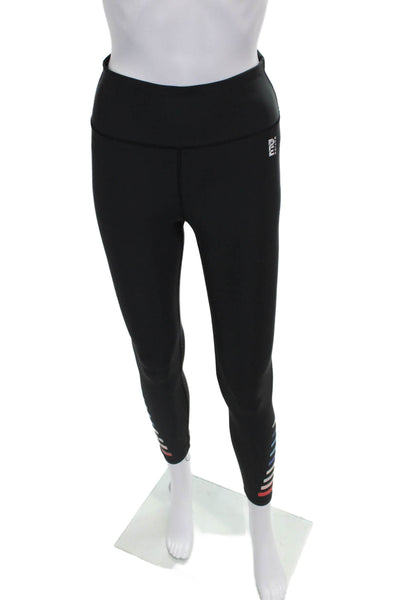 PE Nation Womens Ankle Leggings Black Polyester Size XS
