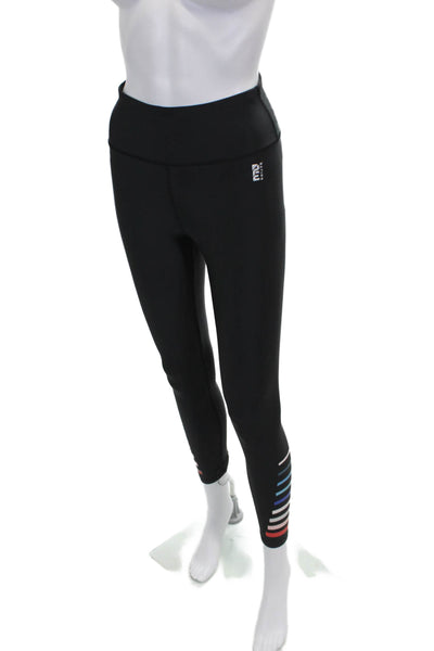 PE Nation Womens Ankle Leggings Black Polyester Size XS