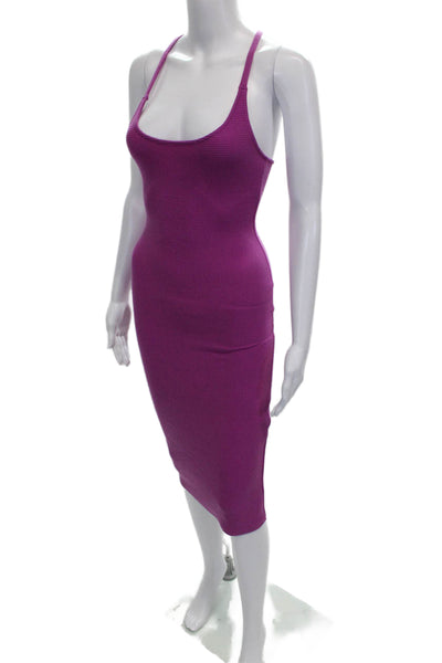 Lovers + Friends Womens Bodycon Mini Dress Purple Sleeveless Scoop Neck Size XS
