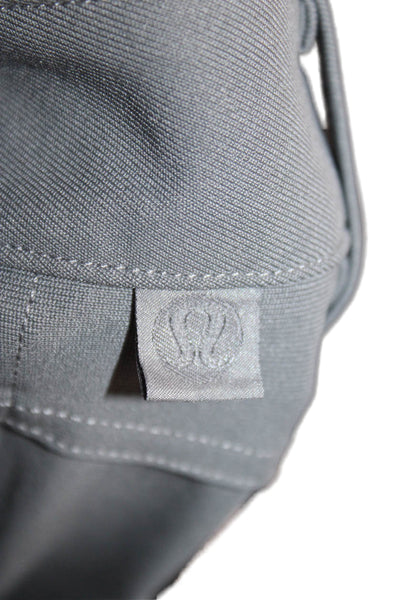 Lululemon Mens Khakis Gray Polyester Blend Button Closure Size 36