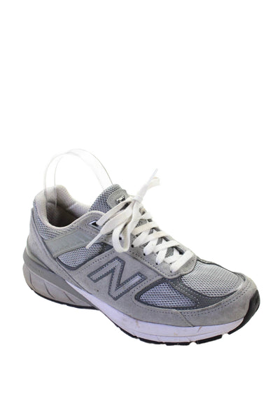 New Balance Womens Suede Lace Up Low Top Sneakers Gray Size 7.5