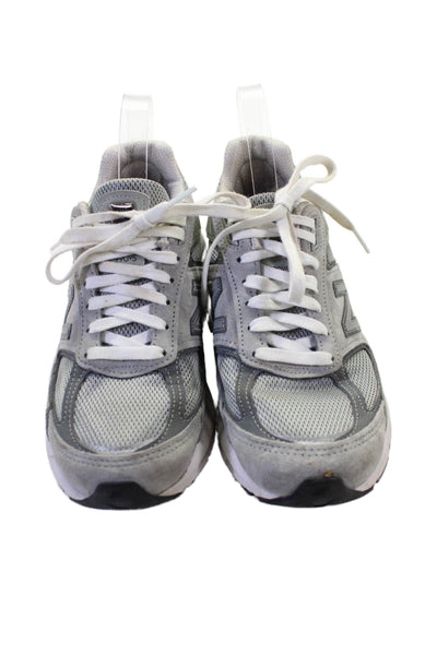 New Balance Womens Suede Lace Up Low Top Sneakers Gray Size 7.5