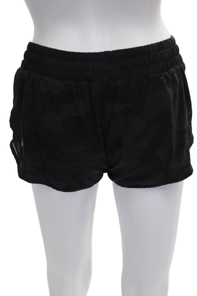 Lululemon Womens Black Camo Athletic Shorts Size 4