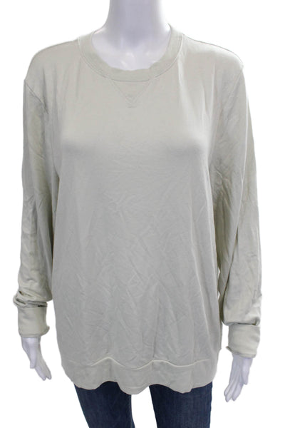 Beyond Yoga Womens Pullover Sweatshirt Green Modal Crew Neck Long Sleeve Size L