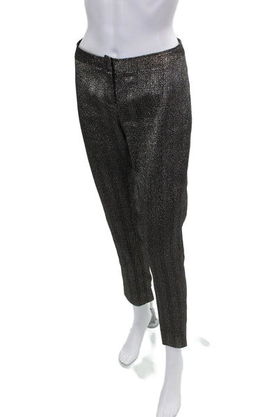 Zac Posen Women Dress Pants Black Check Size 27