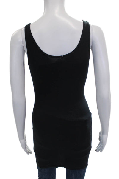 Splendid Women Tunic Tank Black Supima Cotton Scoop Neck Sleeveless Size XS