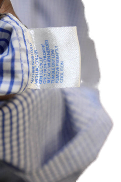 Southern Tide Mens Cotton Pocketed Button Down Shirt Blue Size L